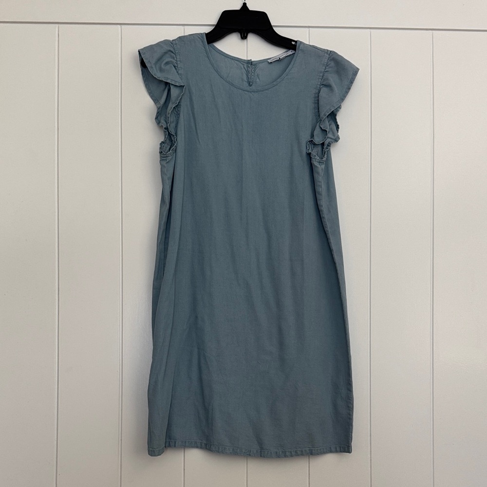 Threads 4 Thought Chambray Ruffle Sleeve Dress